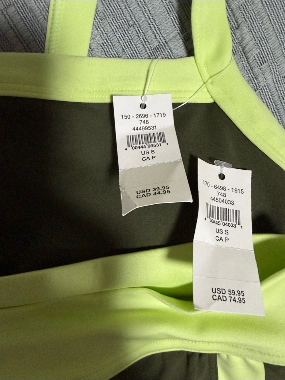 Olive & Lime Active Top - Picture 2 of 2